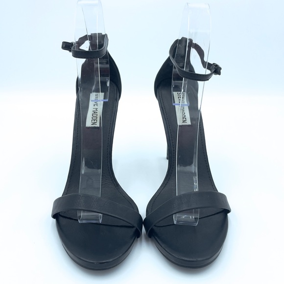 Steve Madden Black Stiletto Sandals Size 8.5 - Picture 2 of 7